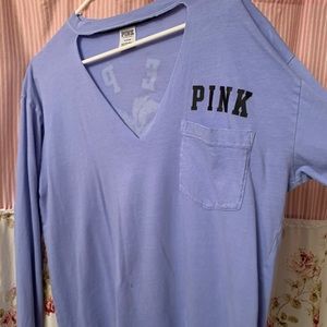 Victoria Secret Pink Long Sleeve T-shirt & bra